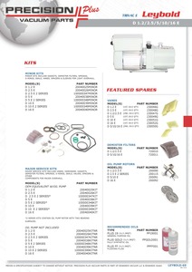 Major Repair Kit with X-Lon Vanes, Alcatel-Adixen, Varian-Agilent, Part# 52614ACXL